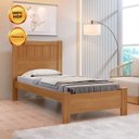 Ver imagem 4 de Cama Solteiro Premium Plus 100% MDF Marrom/Cinamomo