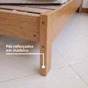 Ver mais imagens de Cama Solteiro Premium Plus 100% MDF Marrom/Cinamomo