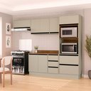 Ver imagem 1 de Cozinha Compacta 4 Peças 250047 com Tampo Koya Verde Oliva Politorno Móveis