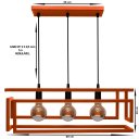 Ver imagem 2 de Pendente Luminária Industrial Infinity Triplo Cobre 110/220v