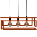 Ver imagem 3 de Pendente Luminária Industrial Infinity Triplo Cobre 110/220v