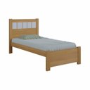 Ver imagem 2 de Cama Solteiro Premium Plus 100% MDF Marrom/Cinamomo/Off White