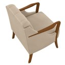 Ver imagem 7 de Kit Namoradeira 135cm e 2 Poltronas Decorativas Capitonê Lapa M22 Pu Bege - Mpozenato