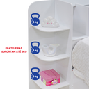 Ver imagem 5 de Cama Solteiro Milênio com Baú 100% MDF Espresso Móveis Branco