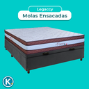 Ver imagem 4 de Colchão Casal Molas Ensacadas + Bau Blindado - Legaccy Paropas