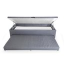 Ver mais imagens de Base Box Baú Solteiro com Colchão Auxiliar 88x188x48cm Detroit