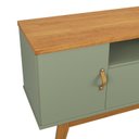 Ver imagem 4 de Rack + Painel Si 0.90m Estilo Retrô para Tv até 32'' Polegadas Cor Alecrim / Cinamomo