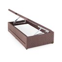 Ver imagem 5 de Base Box Baú Solteiro com Colchão Auxiliar 88x188x48cm Detroit Bege/Cobalt Herval