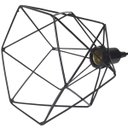 Ver imagem 5 de Lustre Pendente Aramado Duplo Cálice Preto Cabo Regulável Luminária Agp Ilumini Cálice Luxo-267700 P