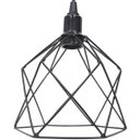 Ver imagem 4 de Lustre Pendente Aramado Duplo Cálice Preto Cabo Regulável Luminária Agp Ilumini Cálice Luxo-267700 P