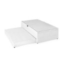 Ver imagem 6 de Base Box Baú Solteiro com Colchão Auxiliar 88x188x48cm Detroit Branco Herval