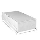 Ver imagem 3 de Base Box Baú Solteiro com Colchão Auxiliar 88x188x48cm Detroit Branco Herval