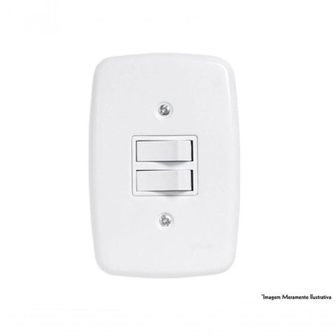 Interruptor Ideale Br 2 Simples C/pl 3202 C/12pcs