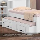 Ver imagem 2 de Cama Auxiliar 2 Gavetas Premium Branco