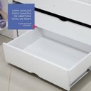 Ver mais imagens de Cama Auxiliar 2 Gavetas Premium Branco