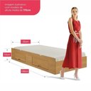 Ver imagem 3 de Cama Auxiliar 2 Gavetas Premium Marrom/Cinamomo