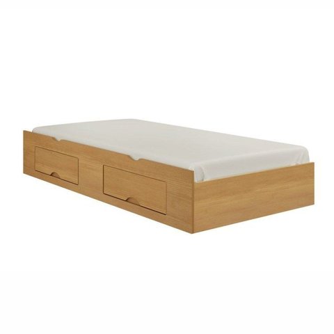 Cama Auxiliar 2 Gavetas Premium Marrom/Cinamomo