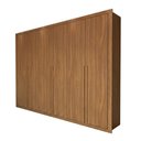 Ver imagem 3 de Guarda-roupa Casal Aura 6 Portas 6 Gavetas Cinamomo - Panorama Móveis
