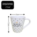 Ver imagem 6 de Kit 4 Xícaras Tipo Caneca Porcelana Prime 150ml Corações e Frases Preto e Dourado