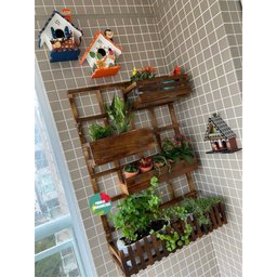 Floreira, Jardim Vertical, Jardineira, Decoração com Plantas, Painel de Plantas Jv1 - 2