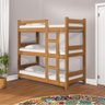 Treliche com 3 Colchões Ortobom Solteiro 100% Madeira Maciça Imbuia Doddle Shop Jm - 1