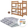 Treliche com 3 Colchões Ortobom Solteiro 100% Madeira Maciça Imbuia Doddle Shop Jm - 2