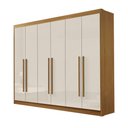 Ver imagem 2 de Guarda Roupa Casal Zeus 6 Portas 7 Gavetas em MDF Dobradiça Slow Móveis D Doro