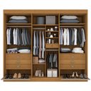 Ver imagem 4 de Guarda Roupa Casal Zeus 6 Portas 7 Gavetas em MDF Dobradiça Slow Móveis D Doro