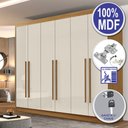 Ver imagem 6 de Guarda Roupa Casal Zeus 6 Portas 7 Gavetas em MDF Dobradiça Slow Móveis D Doro