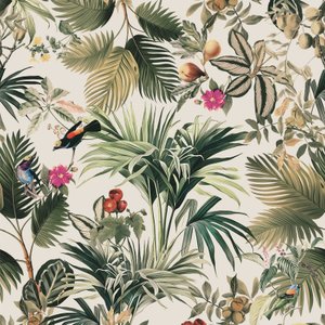 Papel de Parede Botânica Hf Folhagem Verde 81666