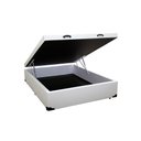 Ver imagem 1 de Cama Box Baú Viúva SP Móveis Sintético Branco - 45x128x188