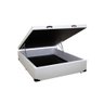 Cama Box Baú Viúva SP Móveis Sintético Branco - 45x128x188 - 1