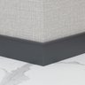 Rodape Cinza Escuro Pvc 240x10 Cm 10 Peças - 5
