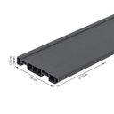 Ver imagem 4 de Rodape Cinza Escuro Pvc 240x10 Cm 10 Peças