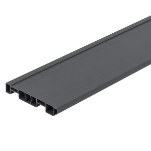 Rodape Cinza Escuro Pvc 240x10 Cm 10 Peças