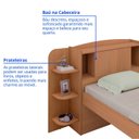 Ver imagem 6 de Cama Solteiro Milênio com Baú 100% MDF Espresso Móveis Marrom/Cinamomo
