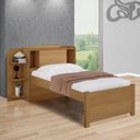 Ver imagem 1 de Cama Solteiro Milênio com Baú 100% MDF Espresso Móveis Marrom/Cinamomo
