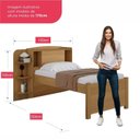 Ver imagem 3 de Cama Solteiro Milênio Com Baú 100% Mdf Espresso Móveis