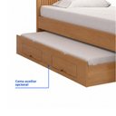 Ver imagem 7 de Cama Solteiro Milênio com Baú 100% MDF Espresso Móveis Marrom/Cinamomo