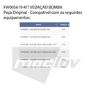 Ver imagem 3 de Kit Vedação para Lavadora Wap New Eco Wash - Fw005619