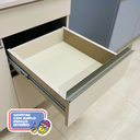 Ver imagem 6 de Balcão 3 Portas 1 Gaveta 150cm com Tampo Line Cinza/Gris