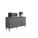 Ver imagem 3 de Balcão 3 Portas 1 Gaveta 150cm com Tampo Line