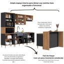 Ver imagem 6 de Cozinha Modulada Completa 8 Peças com Cristaleira 15 Portas 2 Gavetas com Bancada Isabelle
