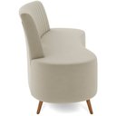 Ver imagem 7 de Sofá Chaise Living 2 Lugares 160cm para Sala Cayman K01 Veludo Bege - Lyam Decor