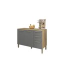 Ver imagem 2 de Balcão 120cm 3 Portas 2 Gavetas com Tampo Versalhes