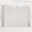 Ver imagem 3 de Guarda-Roupa de Canto Modulado com Espelho 9 Portas 4 Gavetas França