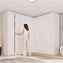 Ver imagem 7 de Guarda-Roupa de Canto Modulado com Espelho 9 Portas 4 Gavetas França