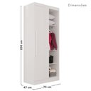 Ver imagem 5 de Guarda-Roupa de Canto Modulado com Espelho 9 Portas 4 Gavetas França