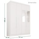 Ver imagem 6 de Guarda-Roupa de Canto Modulado com Espelho 9 Portas 4 Gavetas França