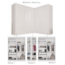 Ver imagem 4 de Guarda-Roupa de Canto Modulado com Espelho 9 Portas 4 Gavetas França